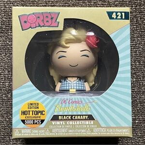 DC Comics Bombshells FUNKO DORBZ Black Canary 421 LE Hot Topic Exclusive NEW